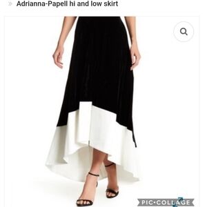 Adrianna Papell High Low  Tafta Skirt  Women  Sz 14 NWT